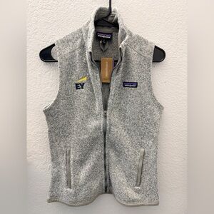 Patagonia Better Sweater Vest Womens small Full Zip Fleece Stonewash Gray,
